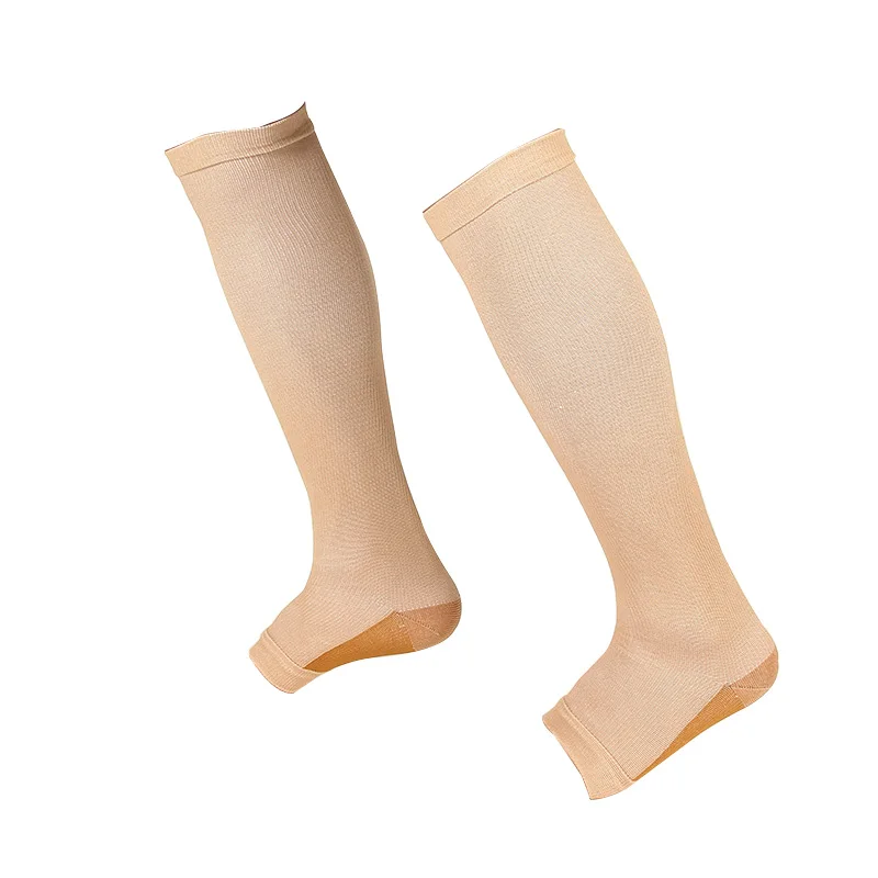 Мужские и женские носки теплые однотонные компрессионные чулки Чулки до колена с