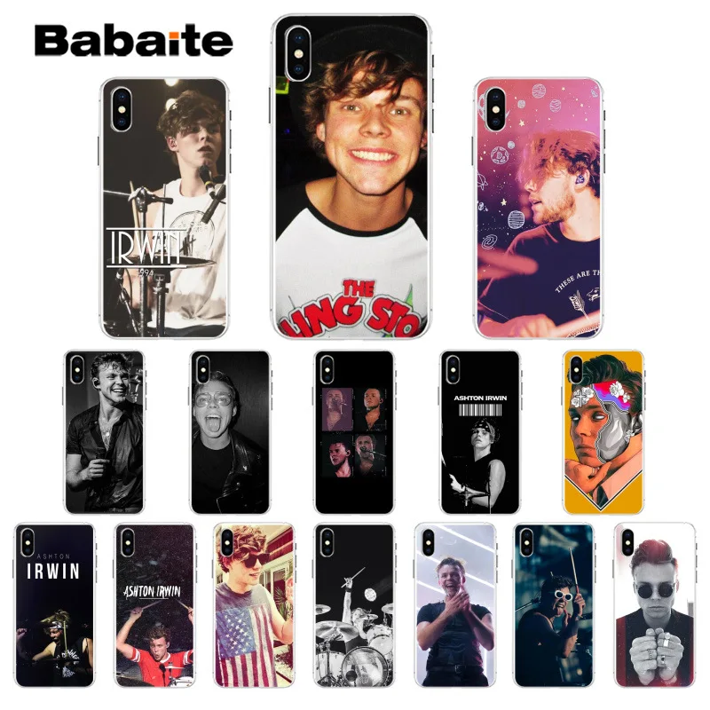 5SOS Эштон Ирвин ТПУ мягкий чехол для мобильного телефона Apple iPhone 7 8 6 6S Plus X XS Макс 5 5S