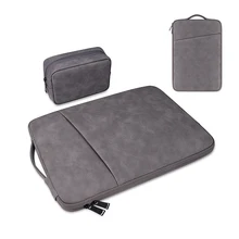 PU leather Laptop Bag For Dell Asus Lenovo HP Acer Handbag 13 14 15 15.6 inch Bag For Macbook Air Pro Notebook Sleeve Case