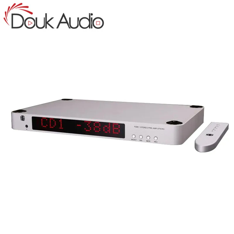Douk аудио Hi-end стерео аудио Настольный предусилитель HiFi PGA2320 транзисторный предусилитель