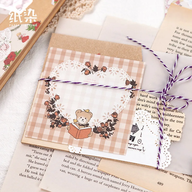 Симпатичный Kawaii блокнот для записей серия постельное время клейкая бумага