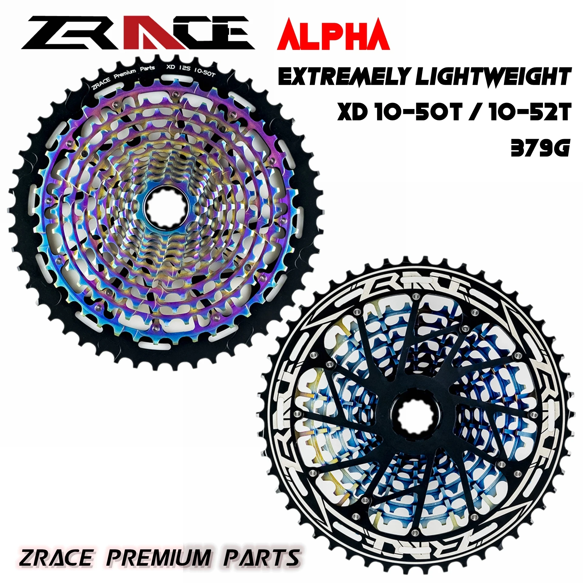 НОВАЯ кассета ZRACE ALPHA EX 12s XD 12 скоростей MTB велосипед с свободным ходом 10-50/52T Радуга