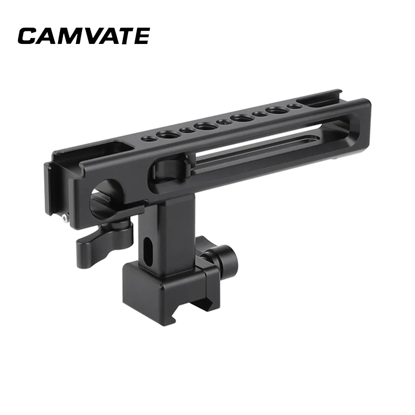 CAMVATE Камера сверху сыр рукоятки с 15 мм одиночный штанговый зажим и держатель для