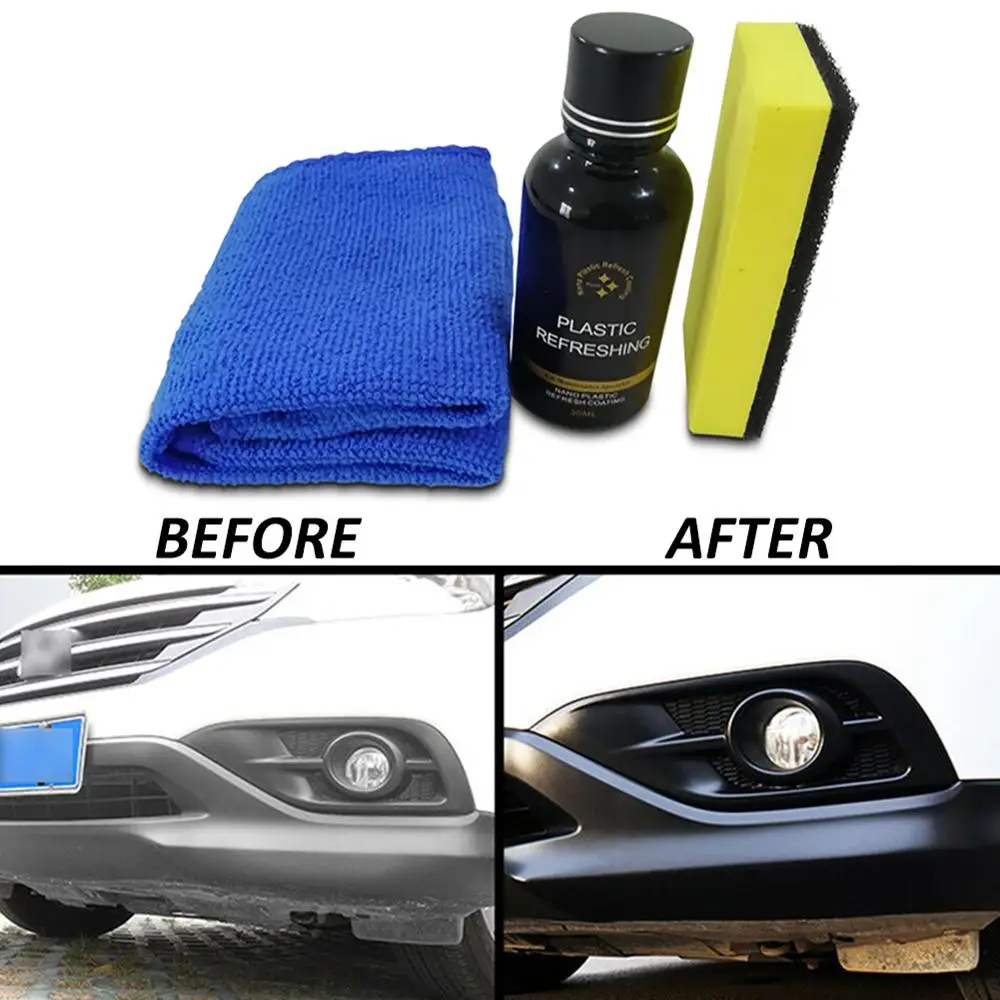 

30ml Car Plastic Parts Retreading Agent Instrument Panel Agent Automotive Interior Plastic Part Retreading Cleaning Agent CSV