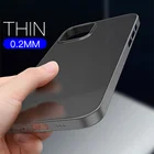 Цветной Ультратонкий матовый чехол 0,3 мм для iPhone 12 mini 11 XR X XS Pro Max 6 7 8 SE 2020, прозрачный жесткий матовый чехол для телефона из поликарбоната