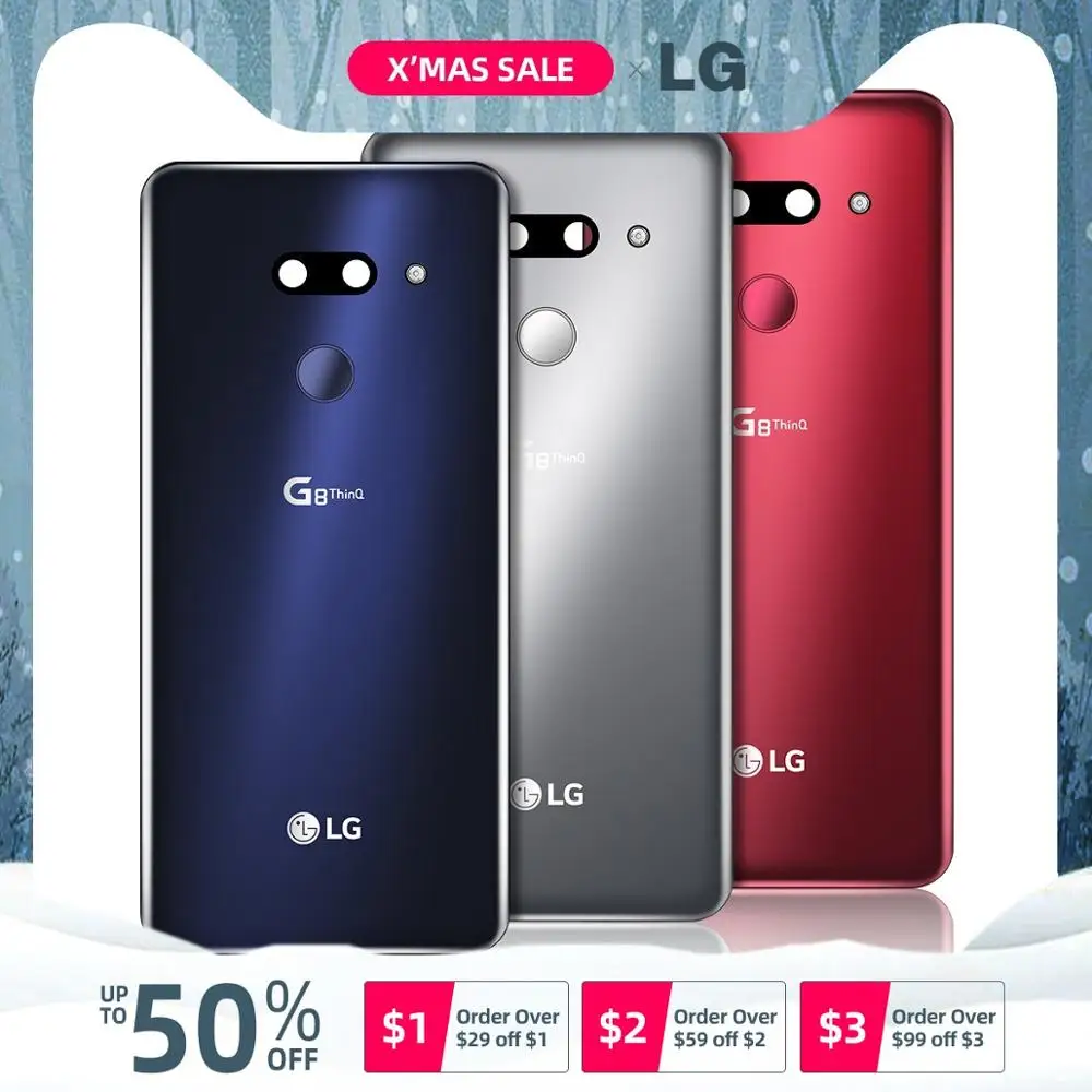 Новая Оригинальная задняя панель корпуса для LG G8 задняя крышка стеклянная Батарейная дверь для LG G8 ThinQ G820 G820N задняя крышка Запасные части