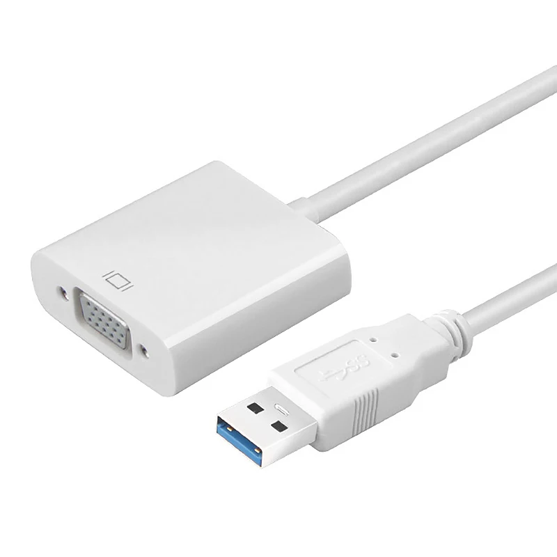 1080P USB3.0 для VGA видео изображения дисплей внешний адаптер без драйвера кабель Windows