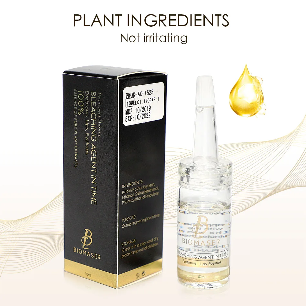Biomaser Татуировка отбеливающий агент для перманентного макияжа во времени ошибка
