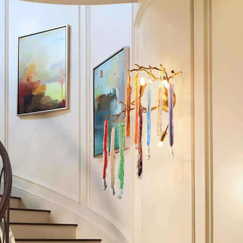 Настенный светильник в скандинавском стиле светодиодный роскошный медный