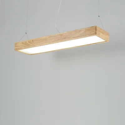 90 x 25 cm 40 W LukLoy деревянные светодиодные потолочные светильники с кулоном подвесной светильник для обеденного стола кухня Остров гостиная фойе - Цвет корпуса: 90 x 25 cm 40 W