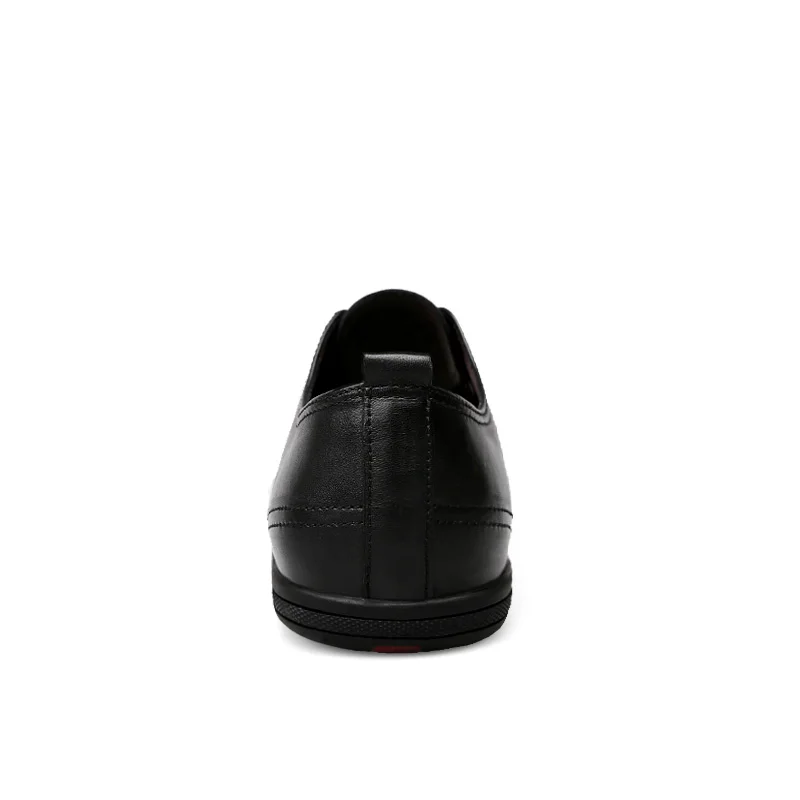 Кроссовки мужские из натуральной воловьей кожи дышащие бархатные обувь Ins черные