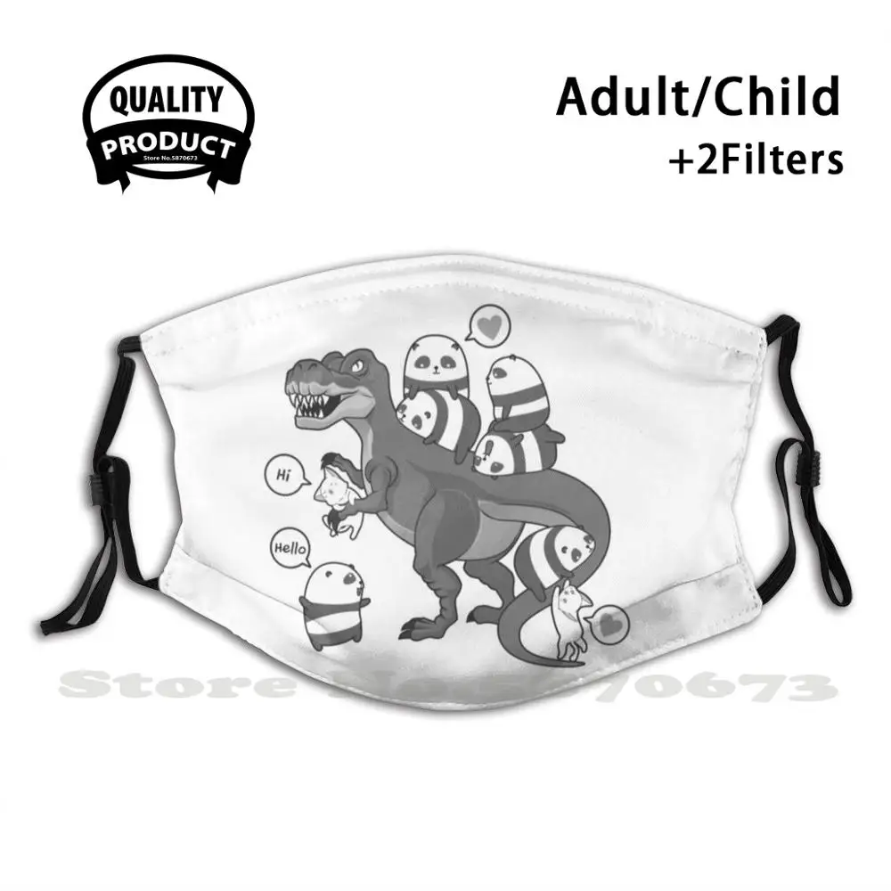 

Dinosaurs Anti Dust Face Mask Washable Filter Reusable Dinosaurs