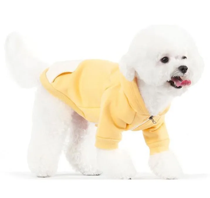 Cute Dog Hoodie Pet Clothes For Dogs Coat Jacket Cotton Ropa Perro French Bulldog Clothing Pets | Дом и сад
