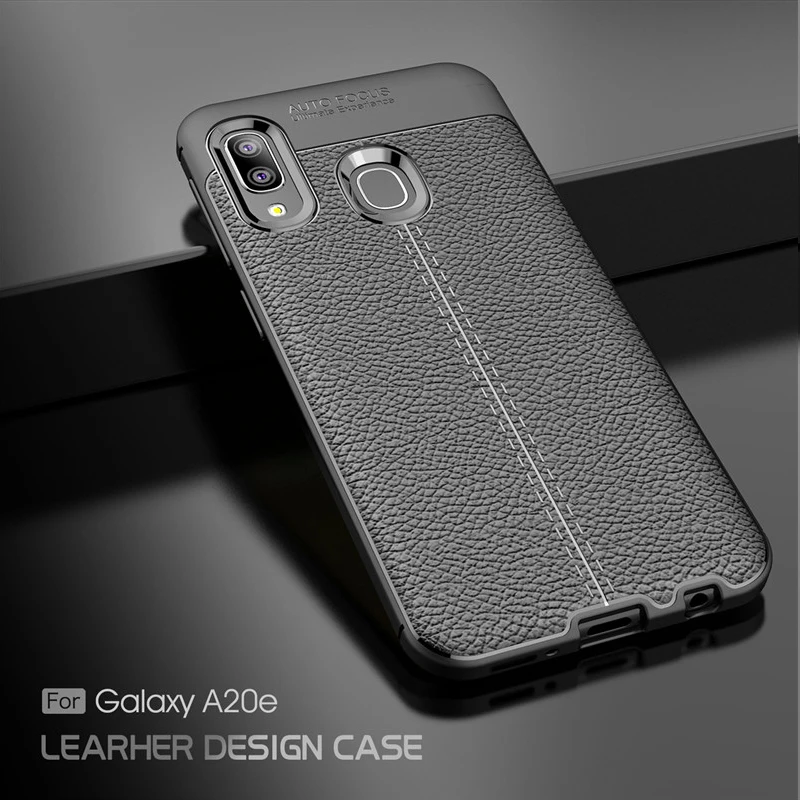 

For Samsung Galaxy A20e Case Soft Silicone TPU Leather Style Anti-knock Case For Samsung Galaxy A10 A30 A40 A50 A70 Cover