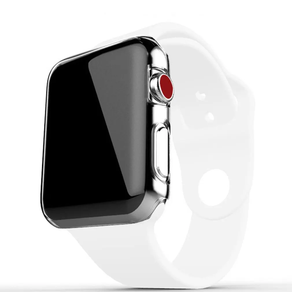 Прозрачный мягкий ТПУ чехол с полной защитой для Apple Watch 38 мм 42 iWatch серии 4 3 2