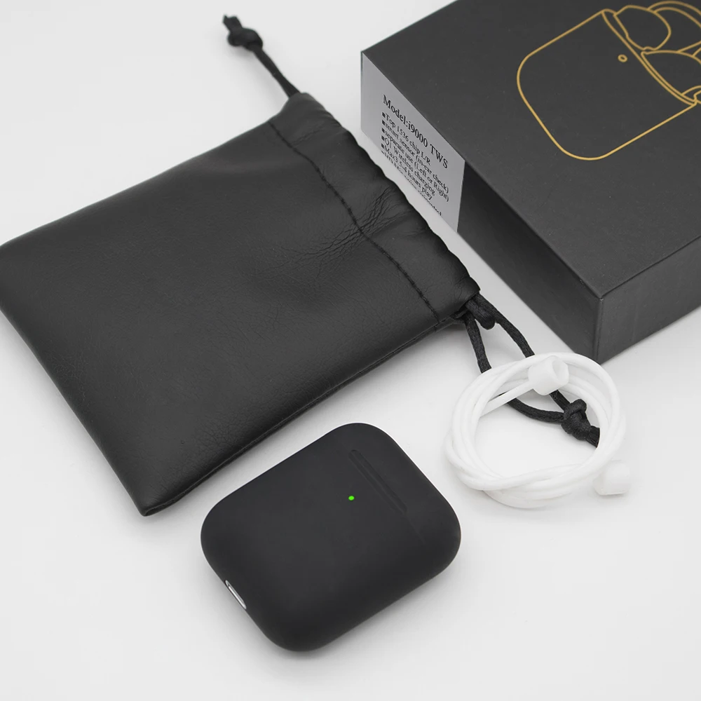 i9000--Blac i9000 TWS в уши обнаружения 1536u 1:1 Air2 Pop up PK H1chip i200 i500 i2000 i5000 наушники беспроводные Bluetooth наушники - Цвет: i9000--Blac