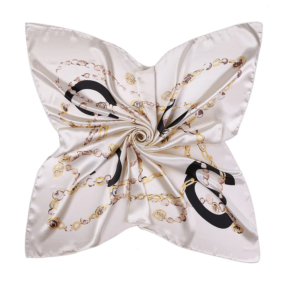 2019 Элегантный женский шарф из смеси шелка хиджаб атласные женские шали для