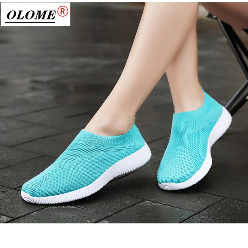 

Women's Knitted Flat Shoes Casual Shoes Sports Shoes Lightweight Casual Breathable Summer and Autumn Women's Shoes Plus Size