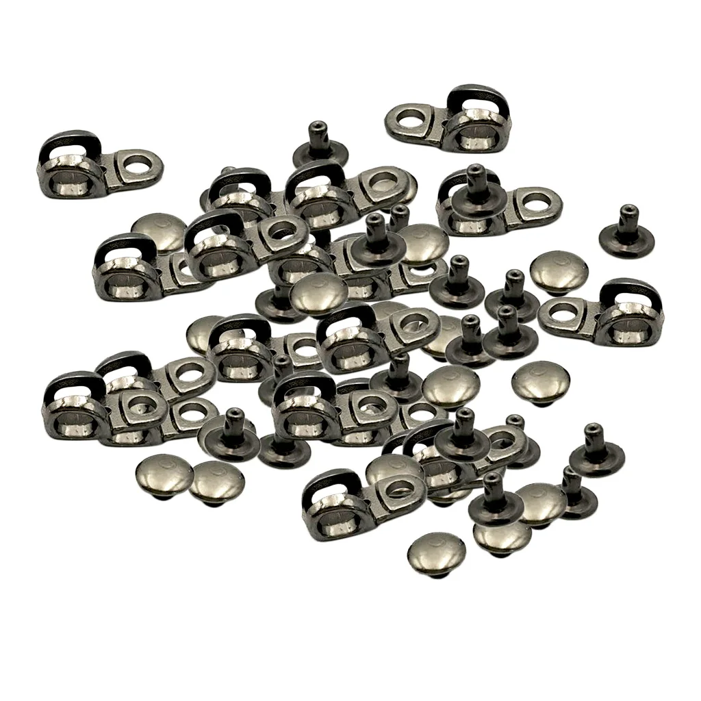 20 Pcs/Lot Shoe Lace Hooks Shoe Repair Accessory Boot Hooks Lace Fittings With Rivets for Repair/Camp/Hike/Climb Accessories