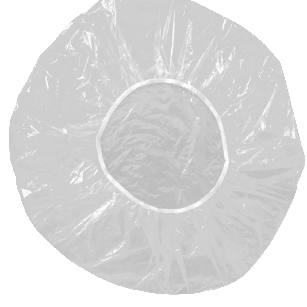 

50Pcs Elastic Waterproof Adults Shower Bathing CapHome Hair Hat Elastic caps protect the hair from water while showering/bathing