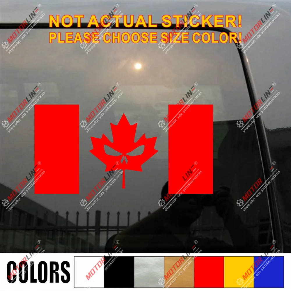 Флаг Канады Кленовая фотонаклейка Автомобильная виниловая фотография без bkgrd