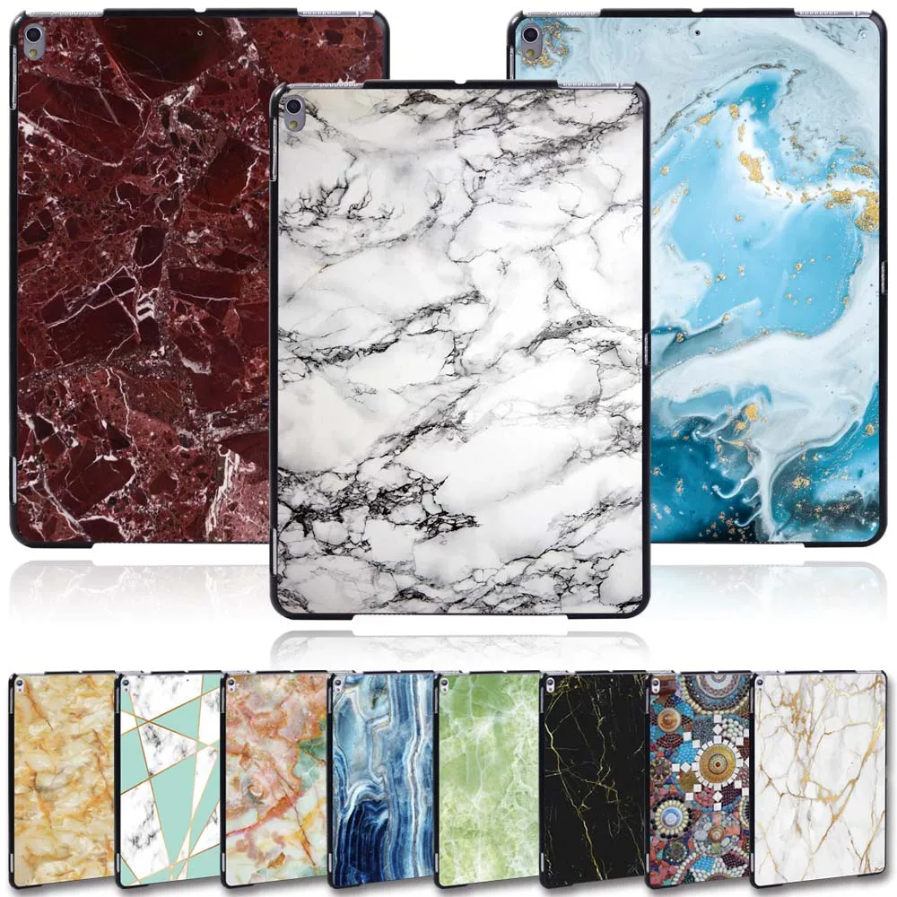

For iPad AIR 3 (2019) A2152 A2123 A2153 A2154 /Pro 2nd Gen A17019 A1709 2017 tablet PC Printed marble Plastic Stand Case Cover