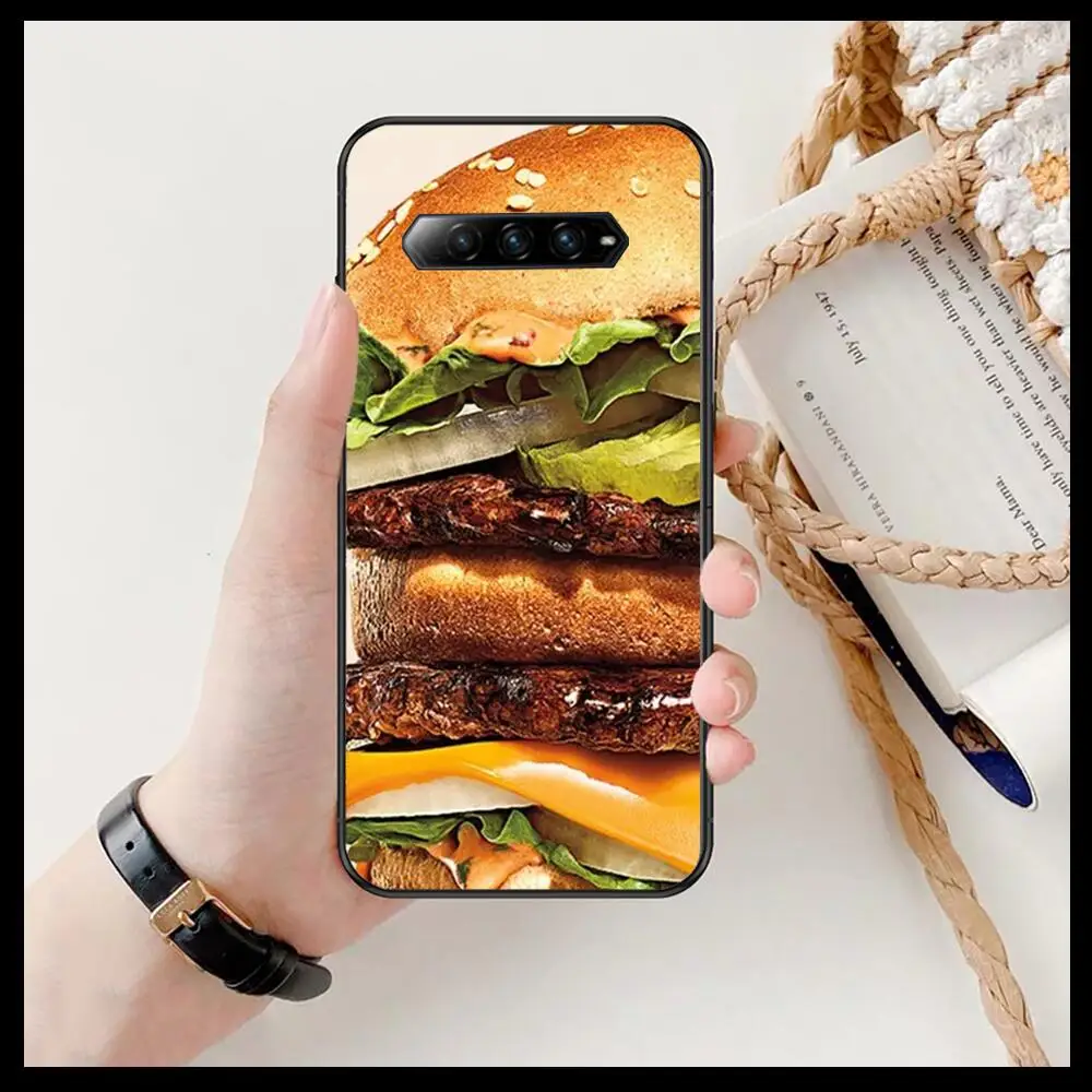 Чехол для телефона с изображением жареной курицы и бургеров xiaomi redmi Black Shark 4 Pro 2 3 3s