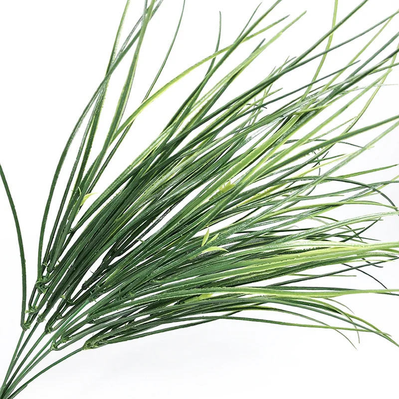 

20pcs Plastic Grass Artificial Plants Fake Onion Grass Green Tree Leaf Tropical Shrub For Home Garden Partition Plant Wall Decor