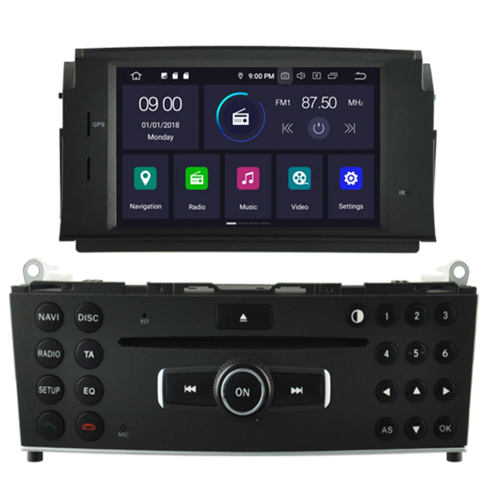 В наличии! 2020 Android 10 автомобильный DVD для MERCEDES-BENZ C CLASS W204 2007-2011 4 Гб RAM + 32 FLASH 8 Octa Core
