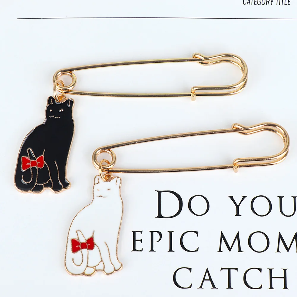 Автомобильный увлажнитель мультяшная кошка эмалированная брошь Милые модные в