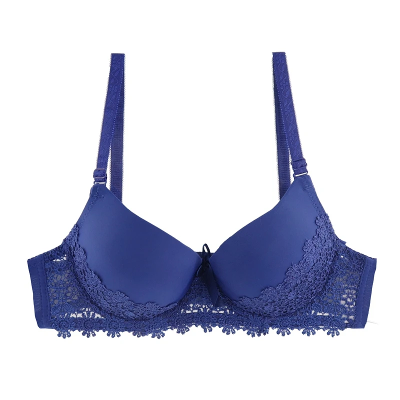 C9-Blue Plusgalpret, хит, Модный женский бюстгальтер с подкладкой, на косточках, Глубокий V, A, B, C, чашка, сексуальный, с вышивкой, Боковая поддержка, пуш-ап, бюстгальтер, нижнее белье - Цвет: C9-Blue