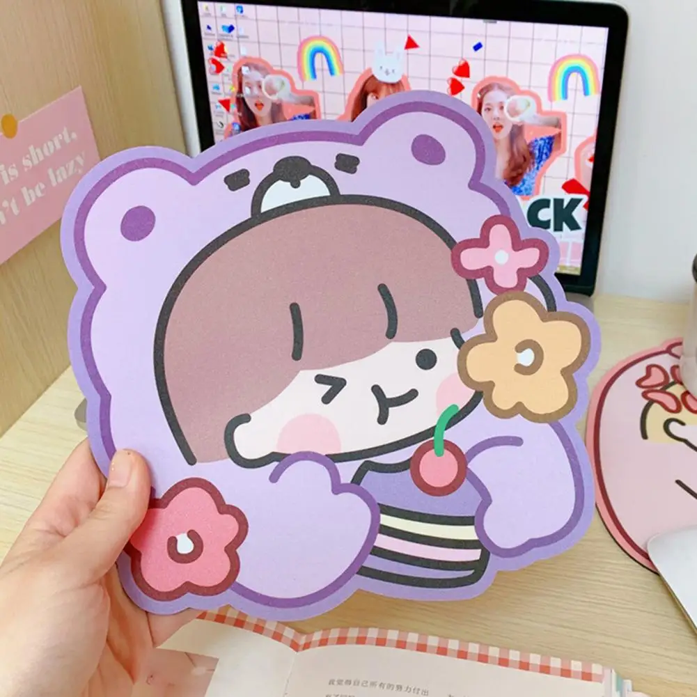 Коврик для мыши мультяшный коврик с милым рисунком девушки путешествий|Коврики