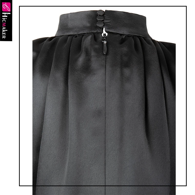 Женское облегающее платье-мини с круглым вырезом и рукавами-фонариками