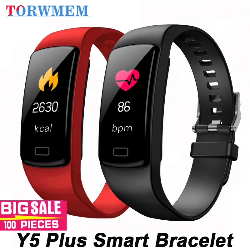 Оригинальный Смарт браслет Y5 Plus пульсометр шагомер кислород фитнес трекер умный