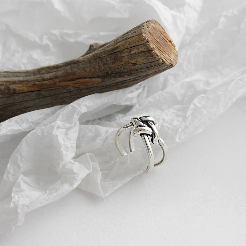 Женское кольцо из серебра 925 пробы в Корейском стиле|Кольца| |