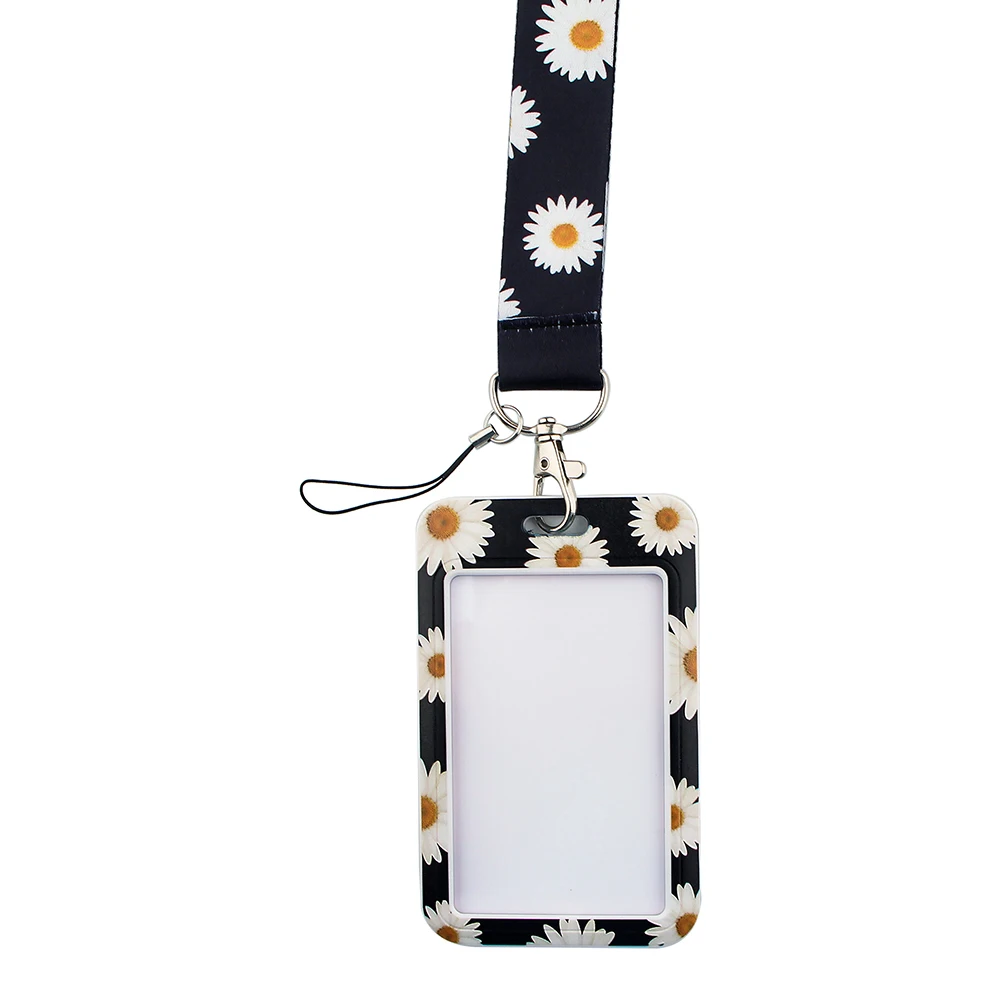

PF218 Dongmanli little Daisy Women Key lanyard Car Keychain ID Card Pass Gym Mobile Phone Badge Holder Key Ring Jewelry