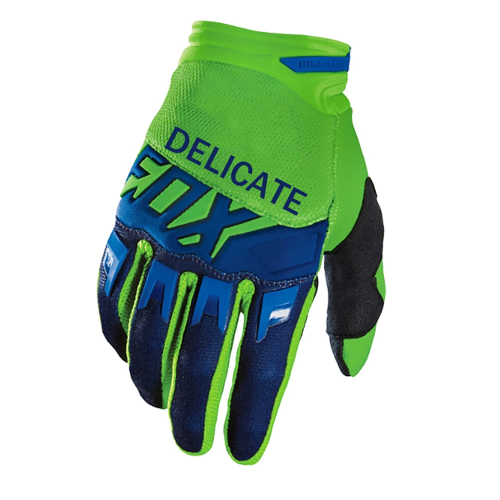 Синие Перчатки MX для езды на мотоцикле Delicate Fox для мотоспорта MTB велосипед MX внедорожные автомобильные перчатки