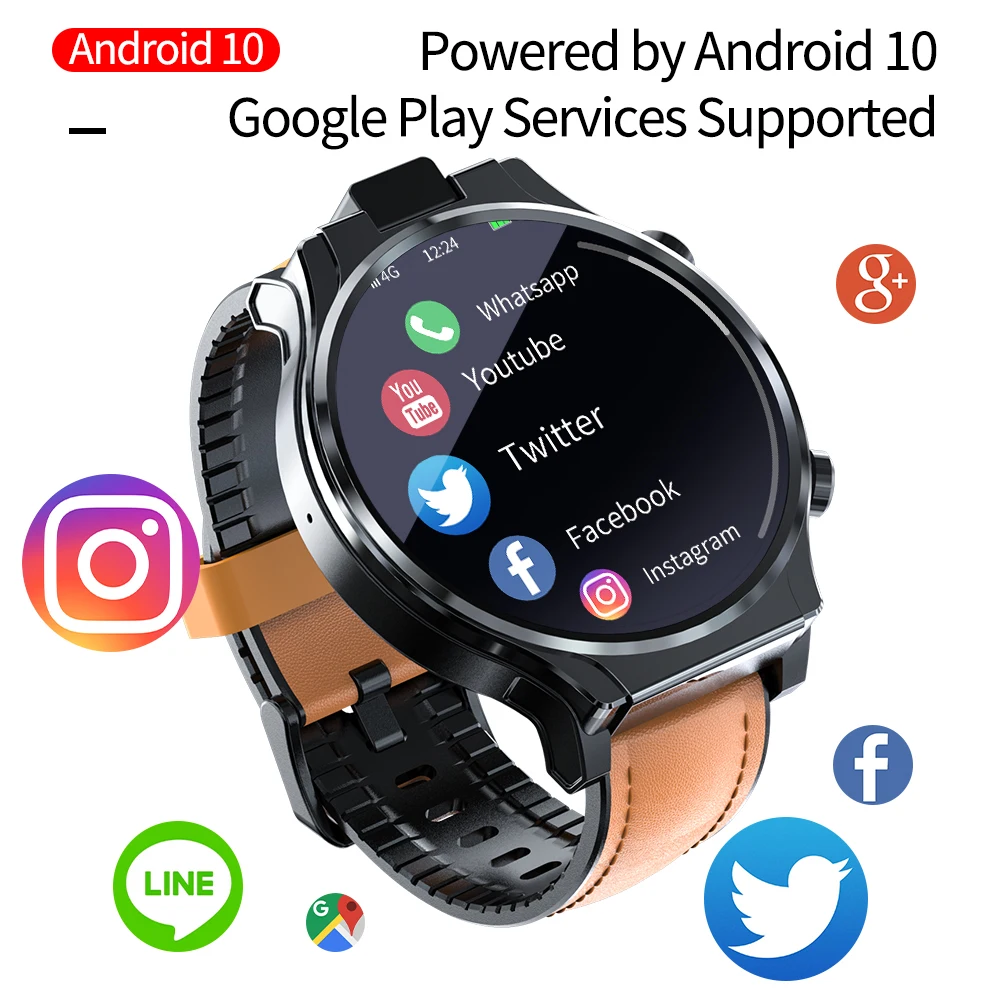 

OEING Smart Watch 2.1 inch Large Screen 4G ROM 64G RAM GPS SIM Download app Waterproof Take Photos Heart Rate For Android IOS