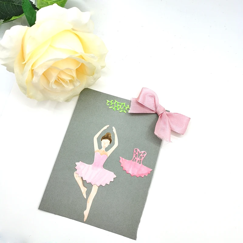 Julyarts 2019New Dancing Girl Metal Cutting Die Stencil for Scrapbooking Photo Album Paper Card Making Crafts Cut | Дом и сад