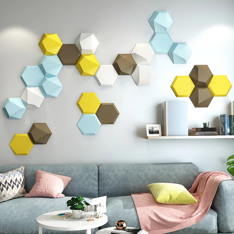 3d Трехмерные настенные наклейки детские Самоклеящиеся украшения для спальни