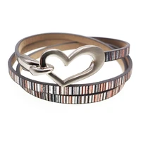 totabc fashion leather bracelet love simple hook bracelets for women 2020 creative charm bracelet female jewelry