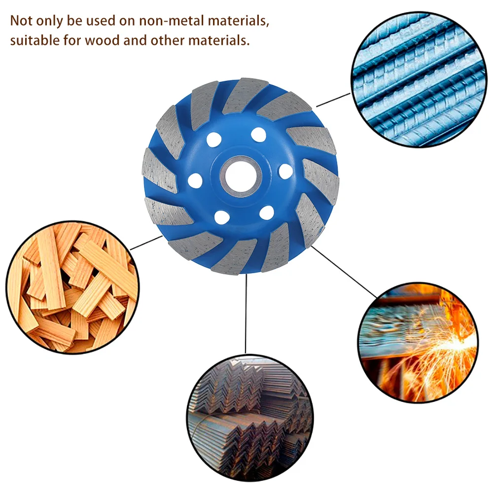 Diamond Grinding Wheel for Wood Carving, Concrete, Granite, Stone, Ceramic - Bowl Shape Grinding Cup for Power Tools image 5