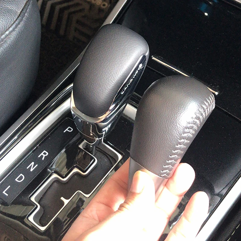 Для Mitsubishi OUTLANDER EX кожаный захват Новая Автоматическая Ручка рычага переключения