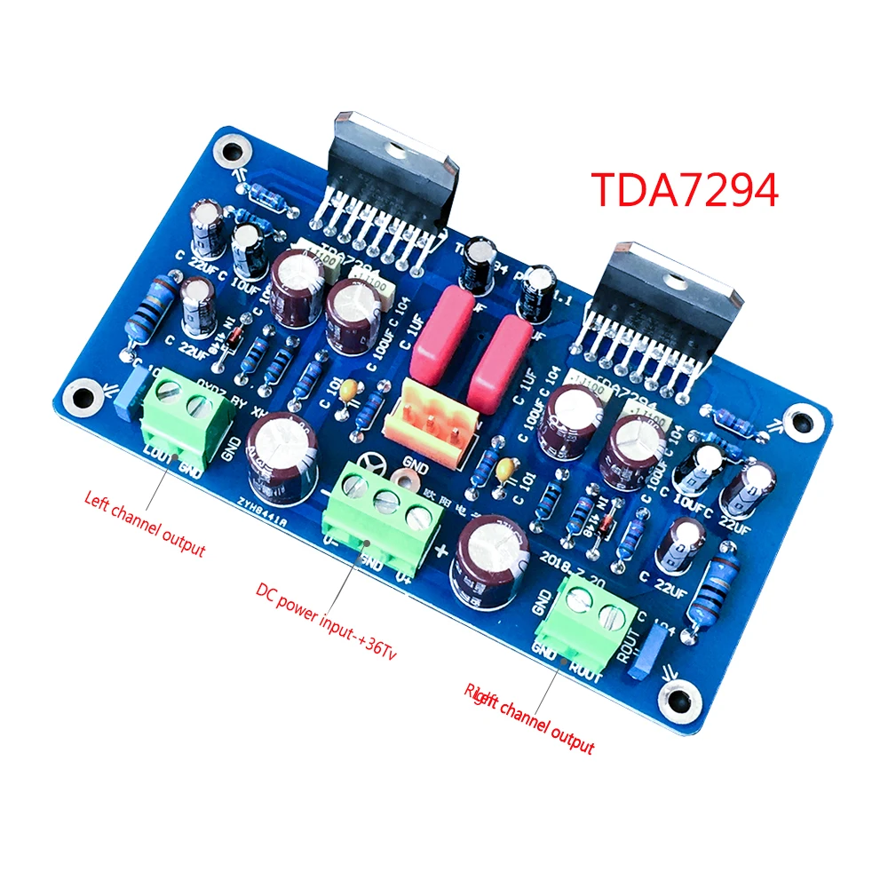 TDA7294 Плата усилителя стерео 2 0 каналов DC12-35V 70 Вт аудио DIY наборы | Электроника