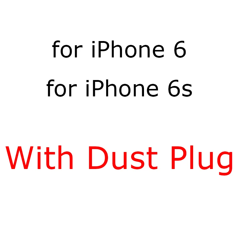Пылезащитная заглушка прозрачные силиконовые чехлы для iPhone 6 6s 7 8 Plus X XR XS Max мягкий чехол на заднюю панель телефона iPhone6 iPhone7 iPhone8 iphoneexr - Цвет: Transparent