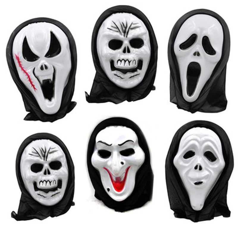 

New 1Pc Novelty Scary Toys Halloween Carnival Masker Party Ghost Face Mask Horror Screaming Grimace Mask for Adult Scary Prop