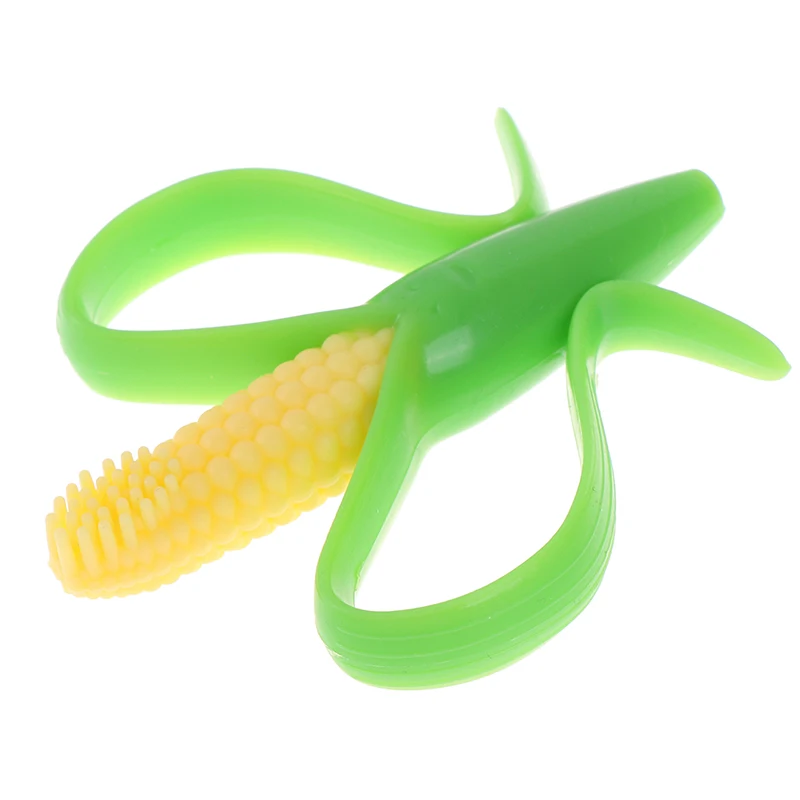 Mordedor de silicona para beb&eacute;s cepillos dentales de entrenamiento mordedor de ma&iacute;z para masticar beb&eacute;s-3