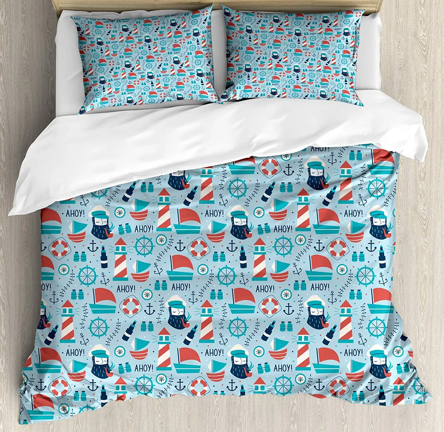 Комплект пододеяльников с якорем курительная трубка капитан айой слова на