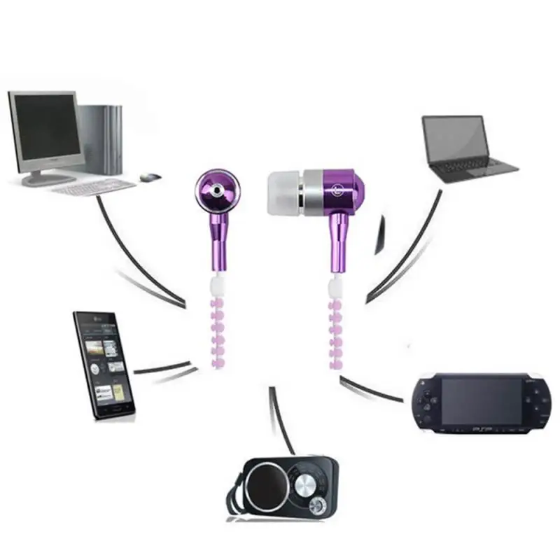 Милый светится в темноте наушники из глянцевого металла с микрофоном светящиеся