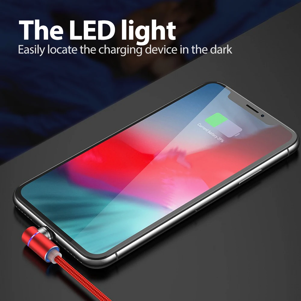 Магнитный usb кабель для зарядки для iPhone, быстрая зарядка, кабель для Android, Магнитный провод для samsung, Micro usb type C, кабель для зарядки, шнур для передачи данных